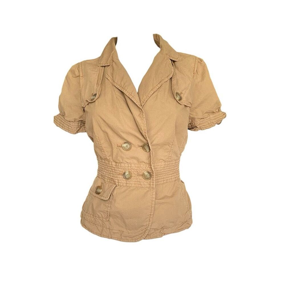 fairy short-sleeve button jacket